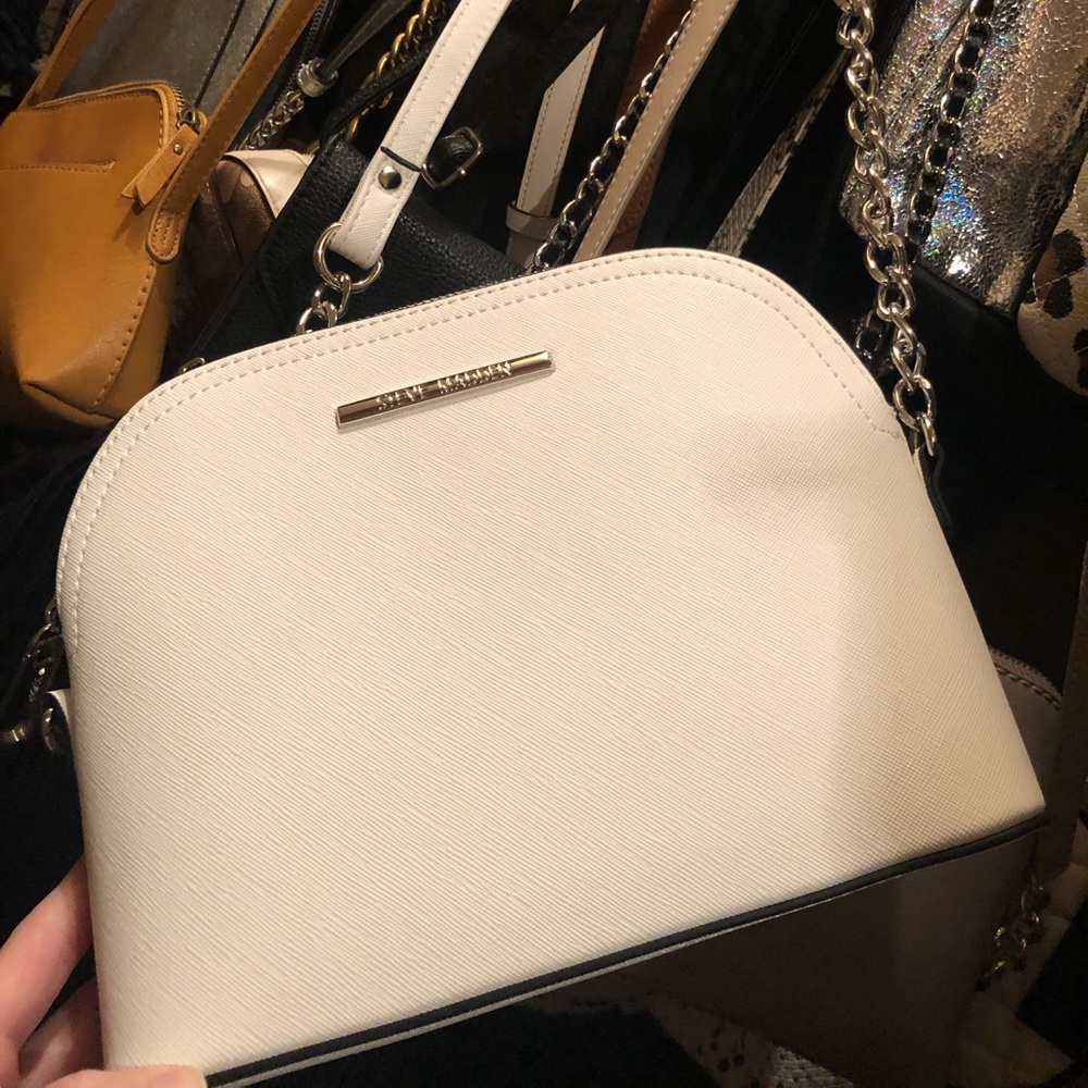 NWOT Steve Madden White Purse Crossbody